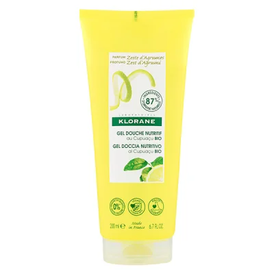 KLORANE Gel douche Nutritif Parfum Zeste d'Agrumes 200ml