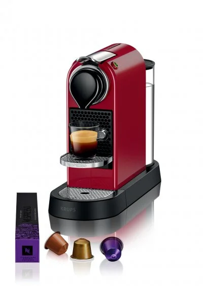 KRUPS XN7415 Espresso Machine, 1260 W, 1 Liter, Rouge