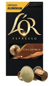 L OR L'or Espresso Cafe Colombia Intensite 8 - 10 Capsules En Aluminium