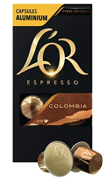 L'or Espresso Cafe Colombia Intensite 8 - 10 Capsules En Aluminium