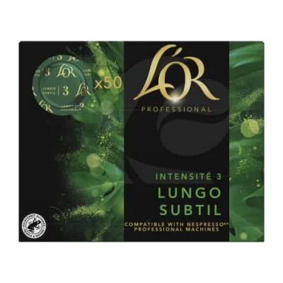 L'OR Professional Lungo subtil - intensité : 3 - boîte de 50 capsules