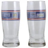NON RENSEIGNE La Plume dorée Coffret de 2 verres à bière FFF - 25 cl