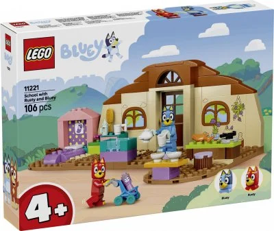 Lego Bluey École avec Rusty et Bluey, Jouets de construction