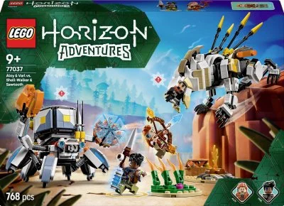 Lego Horizon Adventures - Aloy Et Varl Contre Testudien Et Dents De Scie - 77037