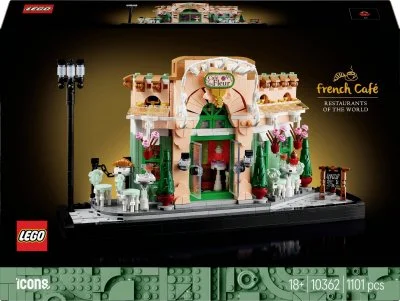 LEGO Icons 10362 Le café français - Décoration parisienne pour étagère - Set pour adulte