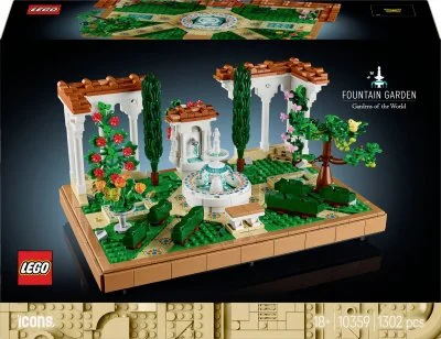 LEGO® Icons Fountain Garden Home and Office Decor, Building Set for Adults 10359