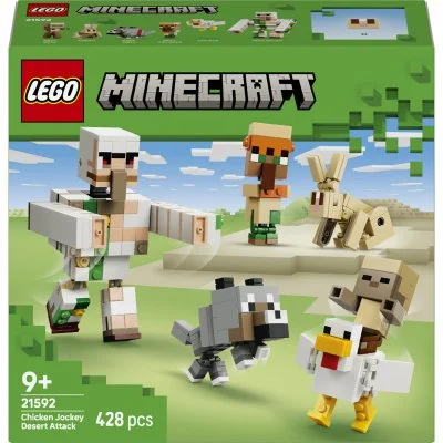 LEGO Minecraft 21592 L'attaque du désert du Poulet chevauché