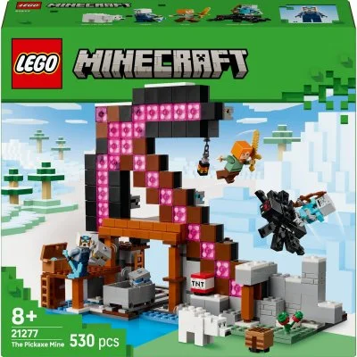 LEGO® Minecraft® The Pickaxe Mine Gamer-Room Decor and Axe Toy 21277