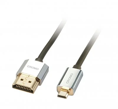 Lindy Croslim 0.5 M Hdmi Cable Noir