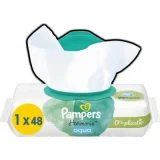 PAMPERS Lingettes Bébé Harmonie Aqua - Le Paquet De 48 Lingettes