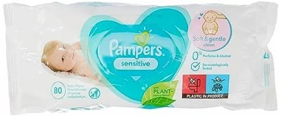 Lingettes Bébé Sensitive Pampers - Les 80 Lingettes
