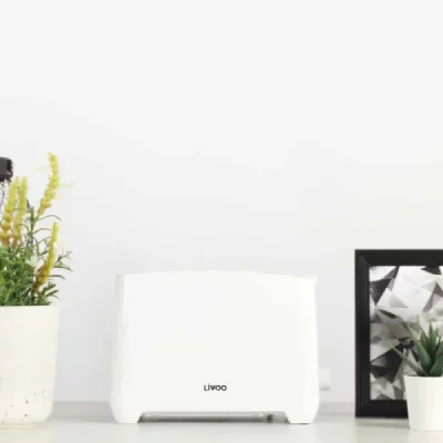 Livoo DOD162W - Grille-pain - 2 tranche - 2 Emplacements - blanc