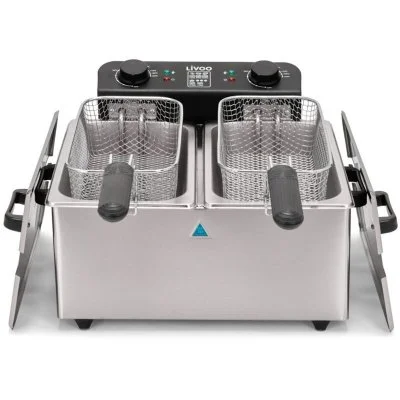 Livoo Friteuse double 2 x 3 L inox DOC217 Livoo