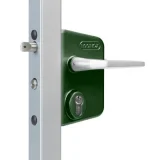 LOCINOX - Serrure LAKQ Thermolaquée verte Profil 40 mm Axe à 60 mm