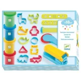 DJECO Loisirs créatifs Pâte à modeler 4 pots et accessoires