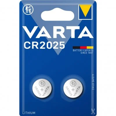 Lot de 2 Piles VARTA Boutons Lithium CR2025