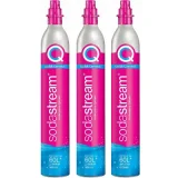 SODASTREAM Lot de 3 cylindres de gaz co2 60l quick connect pour machine à gazéifier 3 x cylindre quick connect