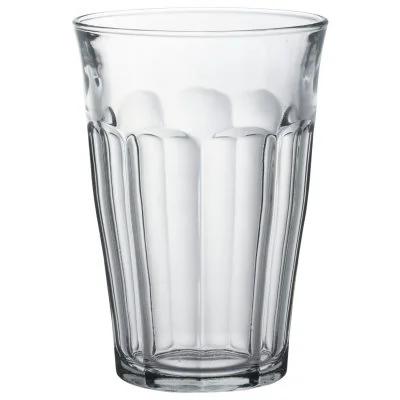 Lot de 6 - Verre à cocktail 36cl en verre trempé résistant transparent