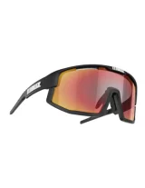 BLIZ Lunettes de Soleil Vision Noir Mat Écran Brown & Red Multi