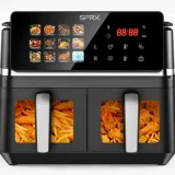 LVTETIA BW-IP8018D - Friteuse à air double panier - 9 L - Noir