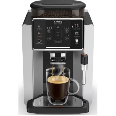 Machine à café à grain Krups Sensation EA910E10 1450 W Argent