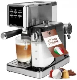 PROFICOOK Machine à espresso - - 2en1 - 20 bars - Réservoir à lait 06L - Compatible Nespresso