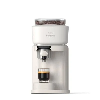 Machine à expresso Baristina BAR300/00 cafetière à grain Blanche