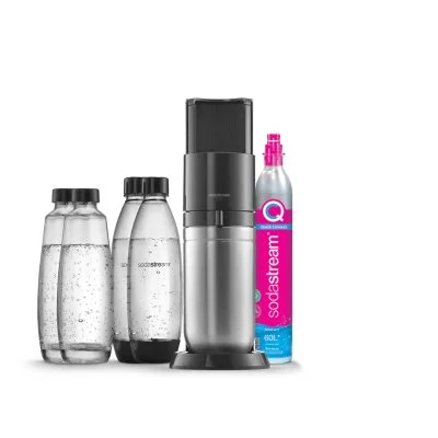 Machine à soda Sodastream DUO Noire Pack 4 bouteilles