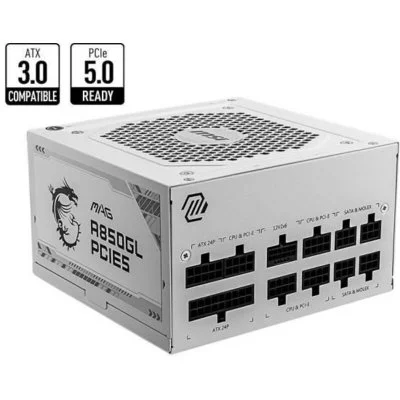 MAG A850GL PCIE5 WHITE - Bloc d'alimentation interne - 850W - Neuf