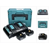 MAKITA Energy 197629-2 2x Bl1850b+dc18rd Bleu,Noir