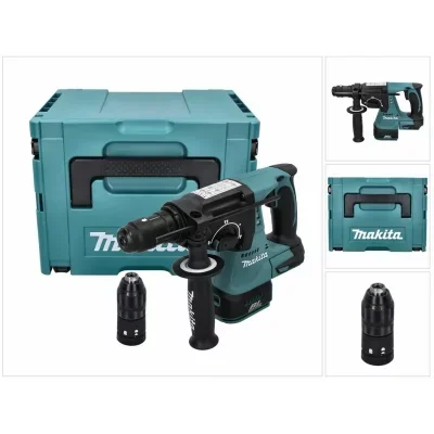 Makita perfo-burineur -dhr243zj - sds-plus 18 v li-ion - 24 mm - bleu