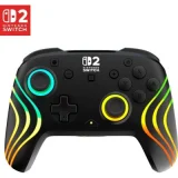 TURTLE BEACH Manette de jeu - Nintendo Switch 2 - Afterglow Wave - RGB - Sans fil - Noir -