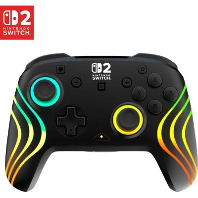 Manette de jeu - Nintendo Switch 2 - Afterglow Wave - RGB - Sans fil - Noir - Turtle Beach