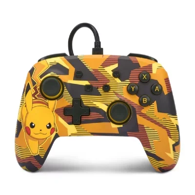 Manette filaire améliorée PowerA Pikachu pour Nintendo Switch Camo