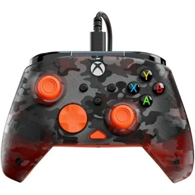 Manette filaire Rematch Core Camo Noir fantôme et Orange pour Xbox Series XS Xbox One et PC