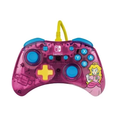 Manette Filaire Rock Candy Peach Super Mario Nintendo Switch