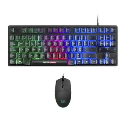 Mars Gaming MCPTKL, Pack Clavier Souris RGB Gamer - TKL, Layout PT