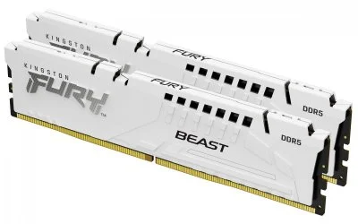 Mémoire RAM Kingston Fury Beast KF556C36BWEK2-64 64Go DDR5 5600MHz CL36 Blanc