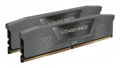Mémoire RAM Vengeance CMK64GX5M2B6000Z40 64Go (2x32Go) DDR5 6000MHz CL40 Gris Acier