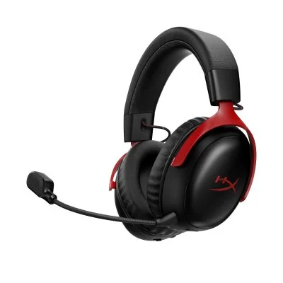 Micro-casque gaming circum-aural sans fil HyperX Cloud III S Bluetooth Noir et Rouge