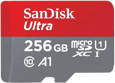 Microsdxc ultra 256gb (a1/uhs-i/cl.10/150mb/s) + adapter ""mobile