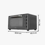 BLACK & DECKER Mini four BXOV6000E 60 L 2000 W gris anthracite - Neuf