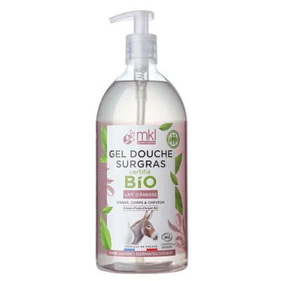 MKL Gel douche lait d'ânesse bio flacon 1l
