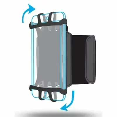 MOBILIS Brassard pour téléphone portable 4-6'', 50g - Noir