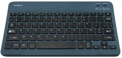 Mobilis - Clavier - Bluetooth - AZERTY - Français - bleu