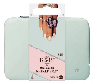 MOBILIS Skin Housse néoprène pour PC/tablette 12.5-14 pouces Gris et rose