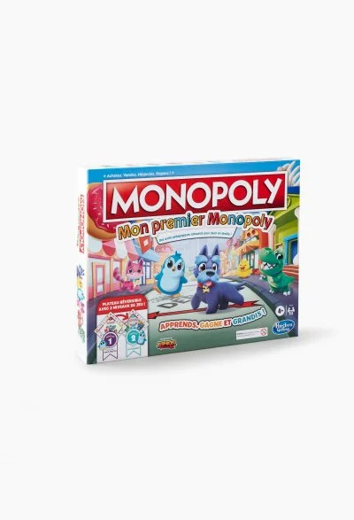 Monopoly Junior 2-en-1 HAOG1856101 Jeu de société familial 2-4 joueurs