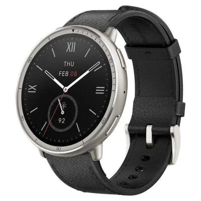 Montre connectée Amazfit Active 2 R NFC 1,32"" 2 000 nits Cartes hors ligne Argent/Noir