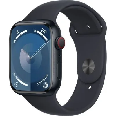 Montre connectée APPLE WATCH 45mm Alu / Minuit Serie 9 M/L Cellular