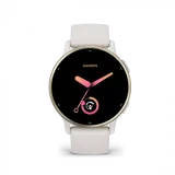 GARMIN Montre connectée Vivoactive 5, Cream Gold avec bracelet ivoire